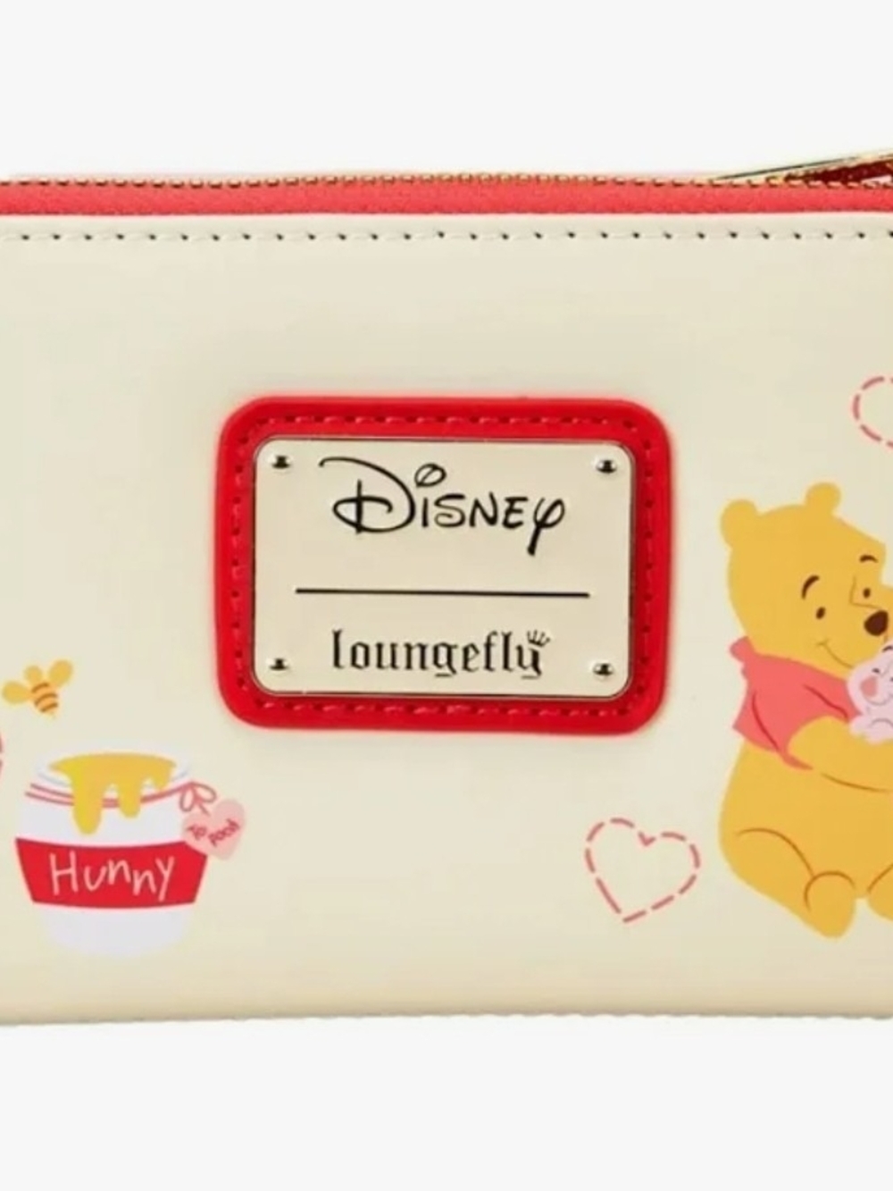 Loungefly Pink and Cream 'To: Piglet' Heart Accent Envelope Clutch - Picture 4 of 7